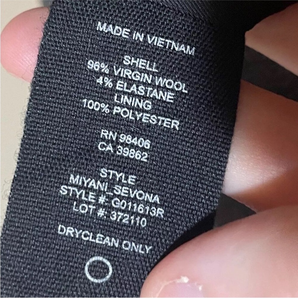 Theory Miyani Sevona Split Front Dress size 00 Black Stretch NWT - Picture 9 of 9